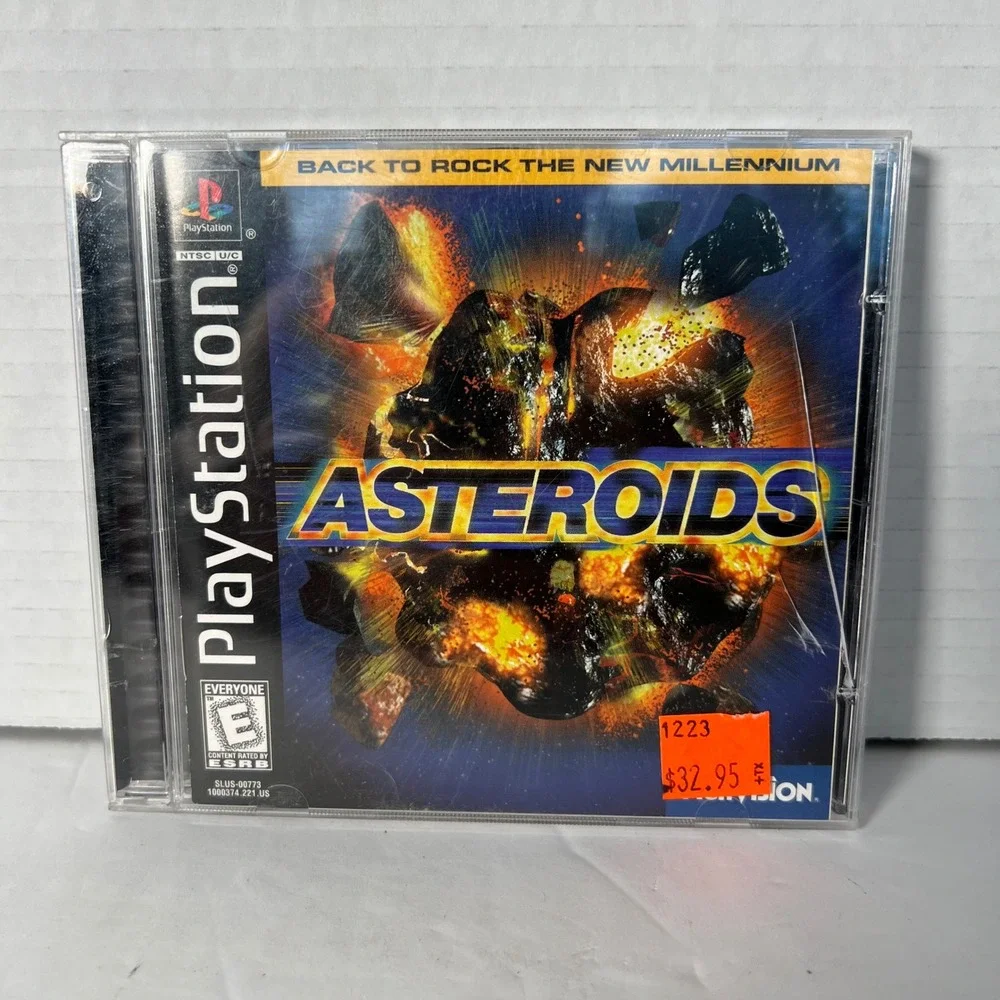Asteroids Sony PlayStation 1 PS1 1998 Activision SLUS-00773 Black Disc CIB